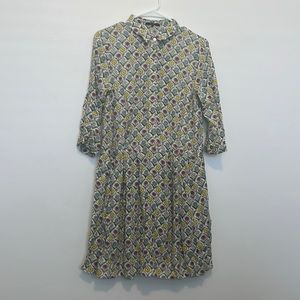 Fun floral drop waist dress!